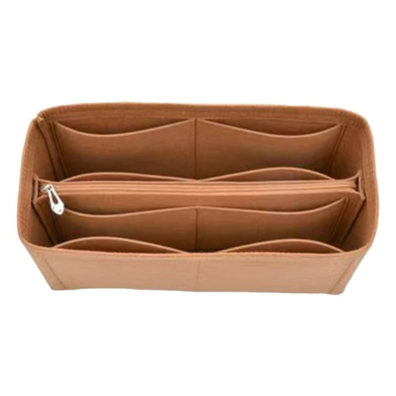 TUSANG Purse Organizer Insert, Softened Felt Bag Insert Organizer for Tote, Handbag Organizers Insert with Multiple Pockets, Handbag Organizer for Storage and Organization Cosmetic Bag