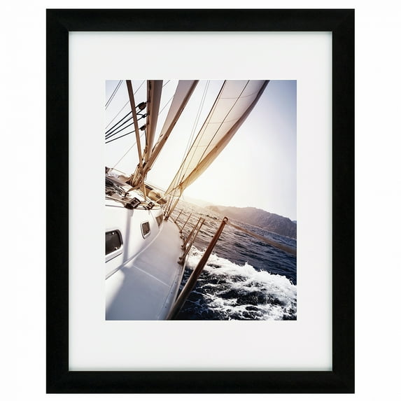 TUSCANY FLORENTINE-BLACK Metallic frame matted 11x14 8x10 by Nielsen - 8x10