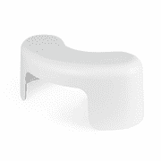 TUSHY Arc Toilet Stool for Better Squatting and Pooping Position, White, 7 Inches