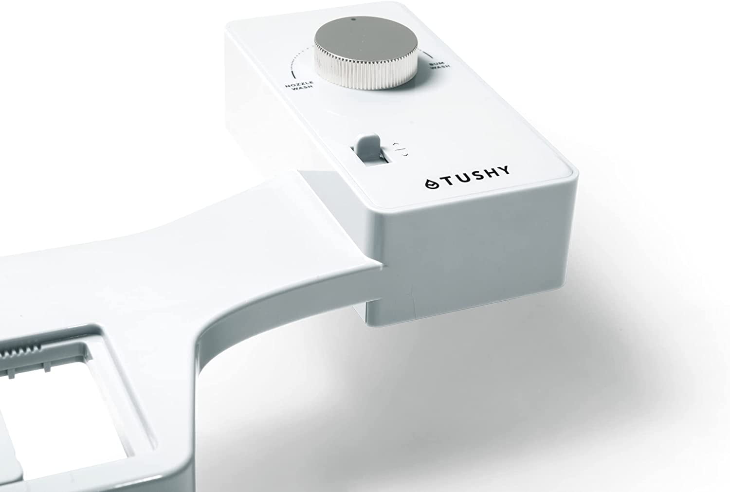 TUSHY Classic 2.0 Bidet Toilet Seat Attachment, White & Silver