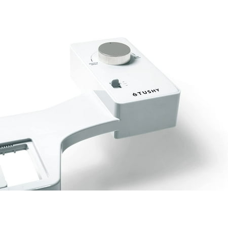 TUSHY Classic 2.0 Bidet Toilet Seat Attachment, White & Silver