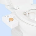thumbnail interactive-video image 1 of TUSHY Classic 3.0 Bidet Toilet Seat Attachment, Self-Cleaning, One Size, Easy Installation, White/Bamboo, 1 of 9
