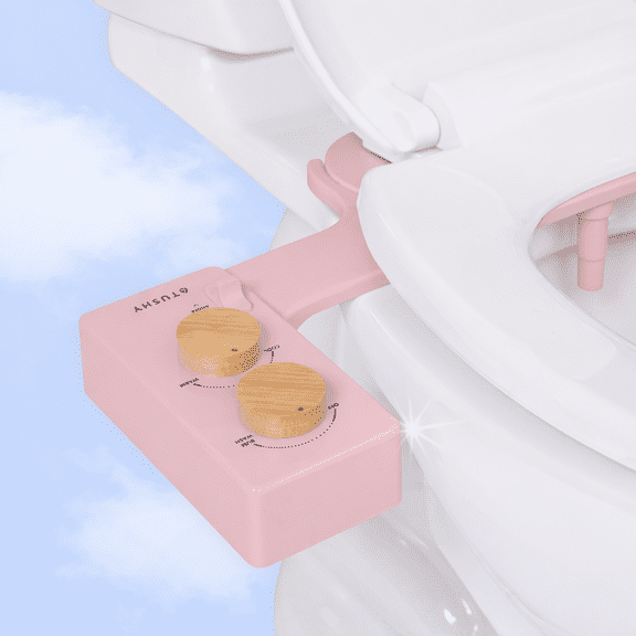 TUSHY Spa Self-Cleaning Warm Water Bidet Attachment, Adjustable Nozzle Angle, Pressure Control, Easy DIY Home Install, Requires Sink Access for Temperature Control, Gunmetal