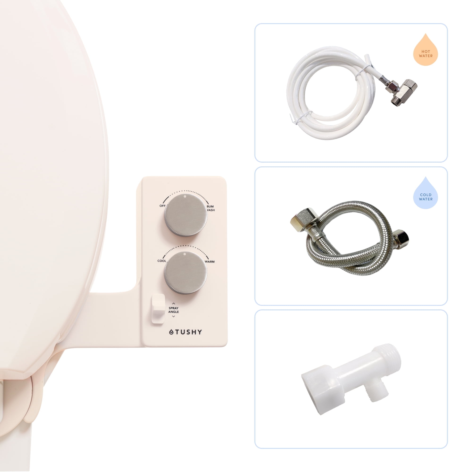 Biscuit Platinum Self-Cleaning Warm Water Bidet Attachment