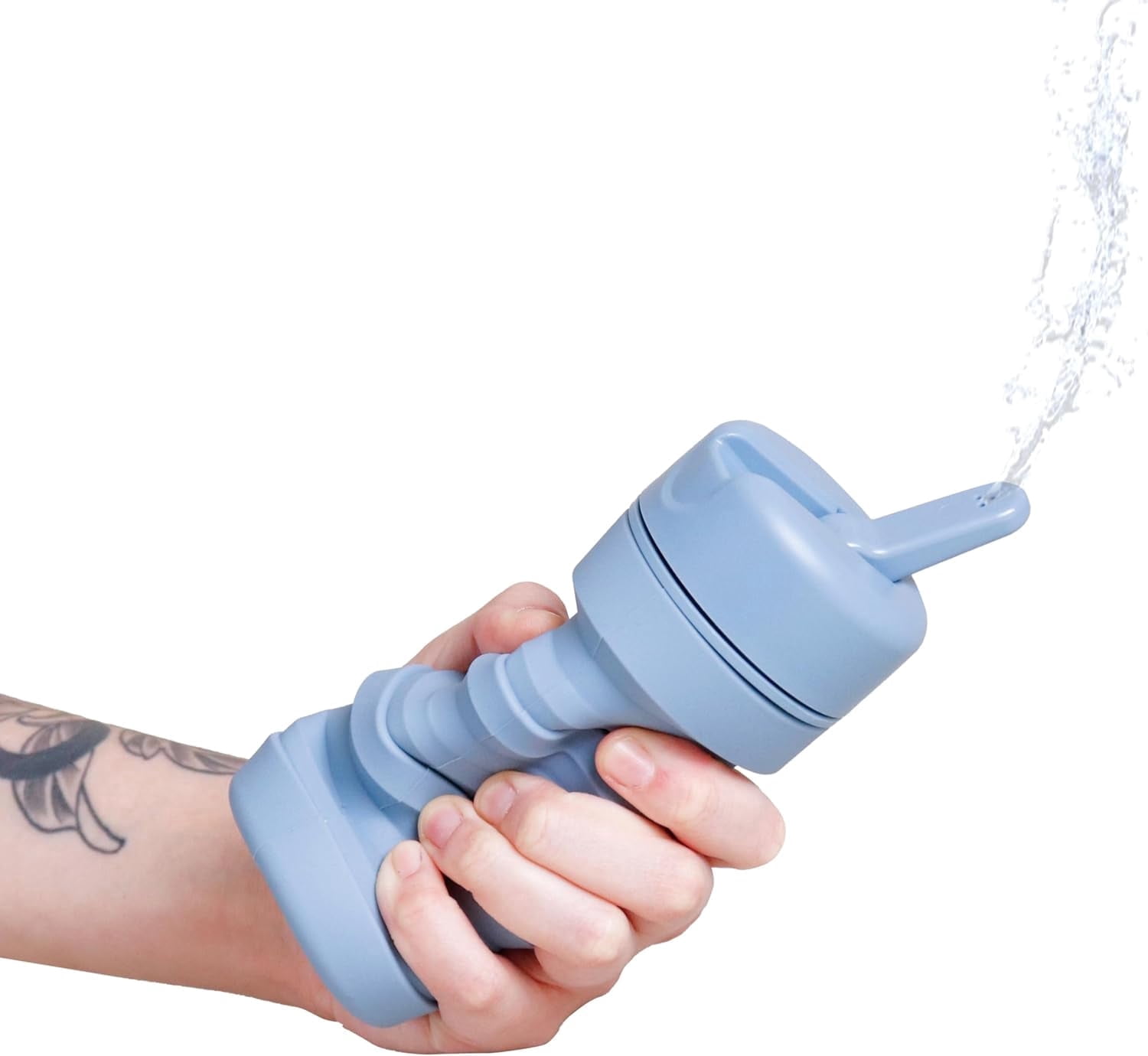 TUSHY Travel Bidet, Portable and Collapsible Handheld Bidet for Personal Hygiene, Camping and Outdoors (Glacier)
