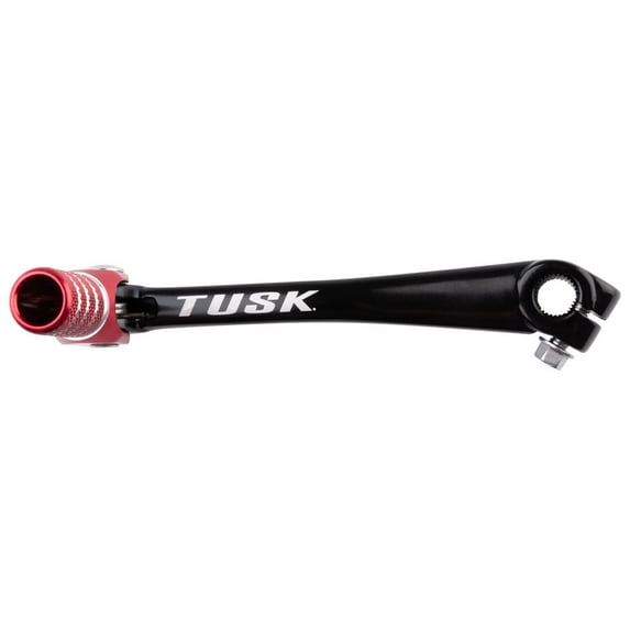 Tusk L26-107RD Folding Shift Lever Black/Red Tip