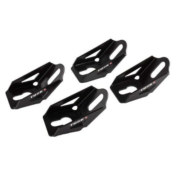 TUSK Maverick X3 Tie Down Adapters 4 Pack Black Powder Coated for CAN-AM Maverick X3 X MR Turbo R 72 Inch 2018-2019