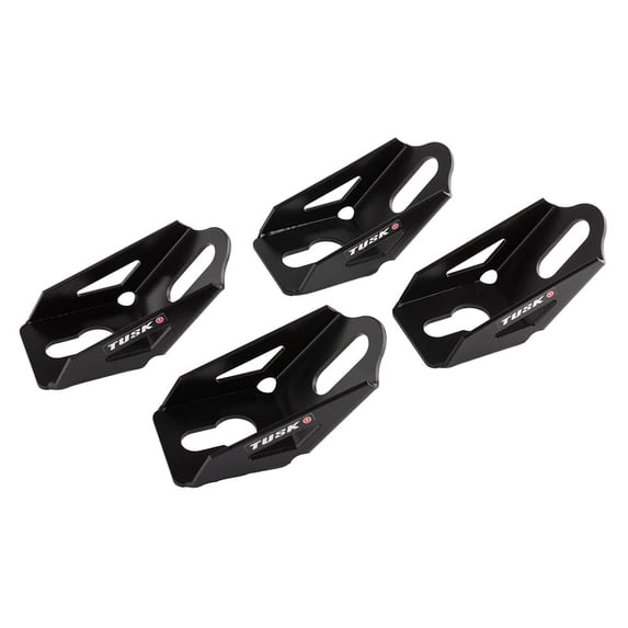 TUSK Maverick X3 Tie Down Adapters 4 Pack Black Powder Coated for CAN-AM Maverick X3 X RC Turbo R 72 Inch 2018-2019