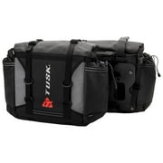 TUSK Olympus Pannier Bags with Universal Pannier Rack Mounts Black/Grey