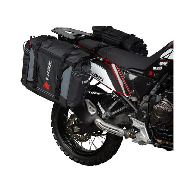 TUSK Pannier Racks With Olympus Pannier Bags For Husqvarna 701 ENDURO 2016-2022
