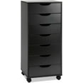 thumbnail image 1 of TUSY Vertical File cabinets with Caster Wheels for Home Office, Black, 1 of 16
