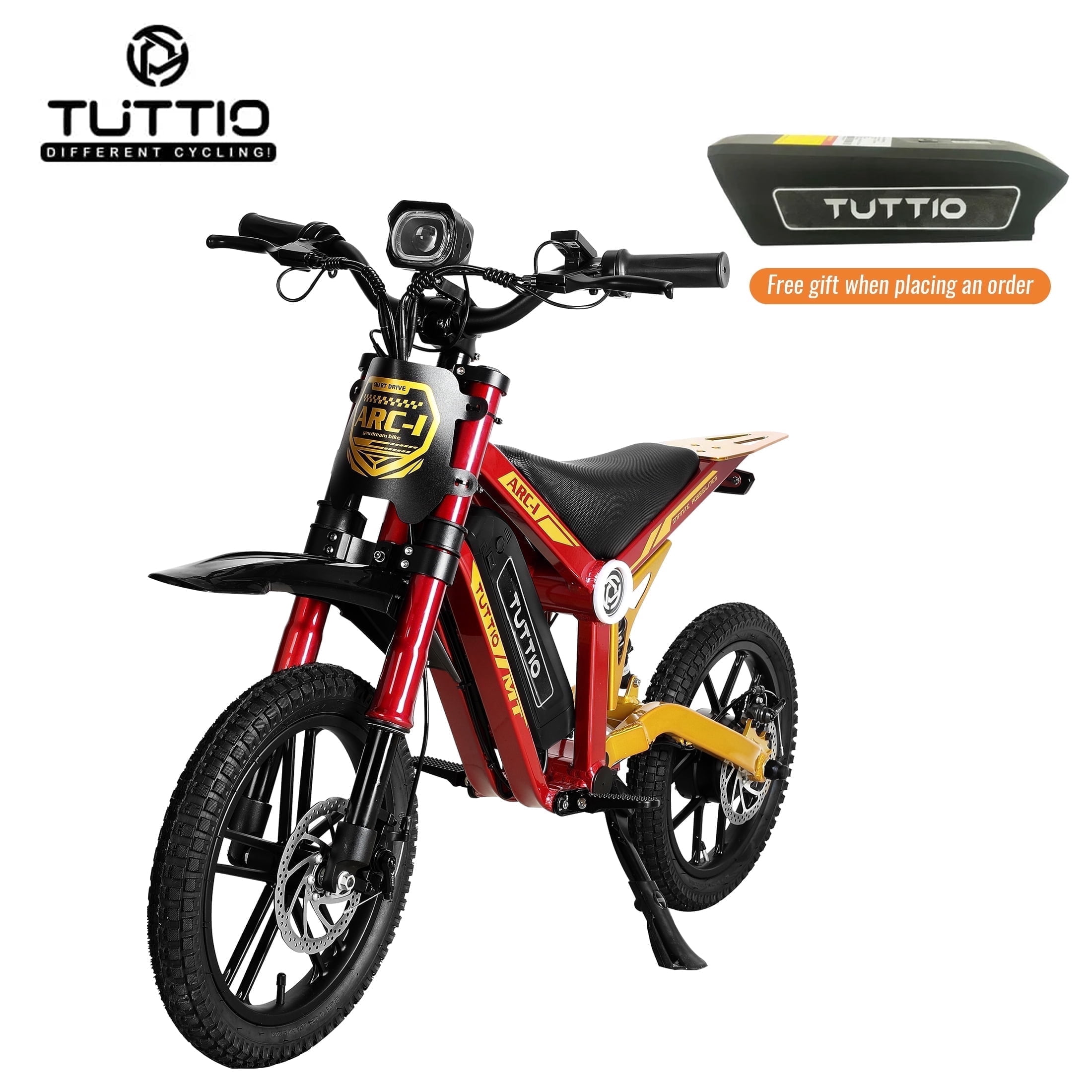 TUTTIO ARC-1 Mini Electric Dirt Bike For Kids 5-13 Years 36V 13Ah