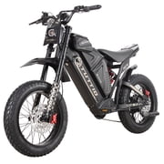 TUTTIO ICT 4000W Mens Electric Dirt Bike, 60V 25AH Teen Electric Motorcycle, Top Speed  49 mph, with Rear Wing and Storage Kit