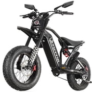 TUTTIO ICT Electric Dirt Bike for Adult Men with Rearview Mirror, 4000W Electric Motocycle for Teen, 170 Nm Torque, 20"x4" Fat Tire Suitable for All Terrains