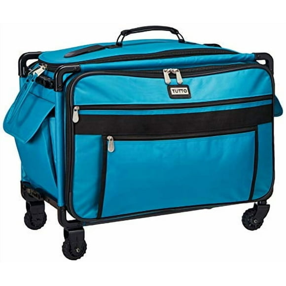 TUTTO Machine On Wheels Case, Turquoise