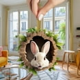 thumbnail image 1 of TUTUnaumb 1PC Animals Easter Ornaments, Woodland Easter Ornaments 2D Acrylic Baby Rabbit Printed Hanging Ornament for Christmas Tree, Forest Animals Decorations for Easter Party 3.15Inch-D, 1 of 5