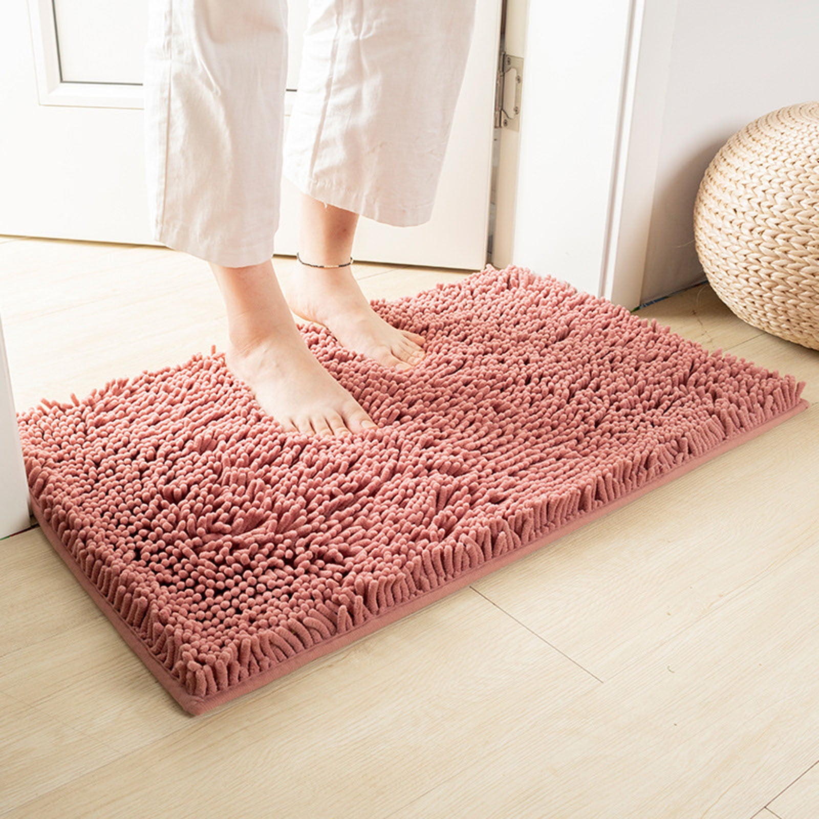 TUTUnaumb 2022 Winter Bathroom Rug,Soft And Comfortable,Puffy And Durable  Thick Bath Mat,Machine Washable Bathroom Mats,Non-Slip For Shower And Under