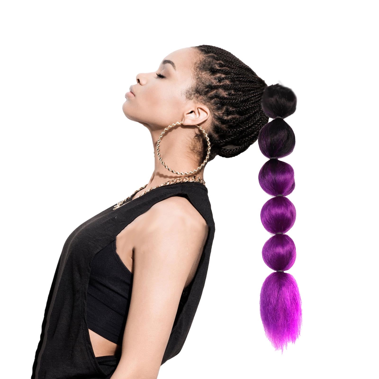 TUTUnaumb 2022 Winter Blonde Ponytail Extensions For Women Extra Long Puff Ponytail Protective