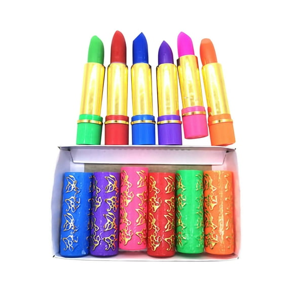 TUTUnaumb 2022 Winter Butterfly Color Changing Lip Balm Color Tube Color Changing Lipstick 6Pc Makeup Tools-Multicolor