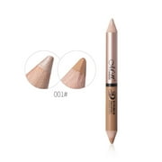TUTUnaumb 2022 Winter Dual-Use Double-Headed Concealer Highlighter Wooden Sharpen Pen Waterproof-Multicolor