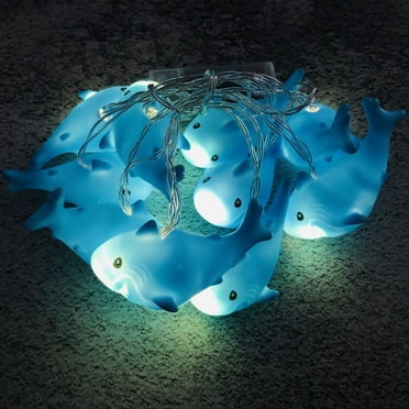 TUTUnaumb 2022 Winter Shark String Lights Animal Modeling Lights Christmas Party Garden Decoration Lights USB String Lights Multicolor
