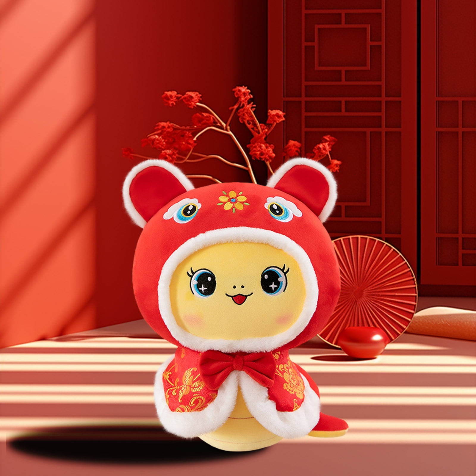 TUTUnaumb 2025 Year of The Snake Stuffed Animal, Chinese Zodiacs Snake