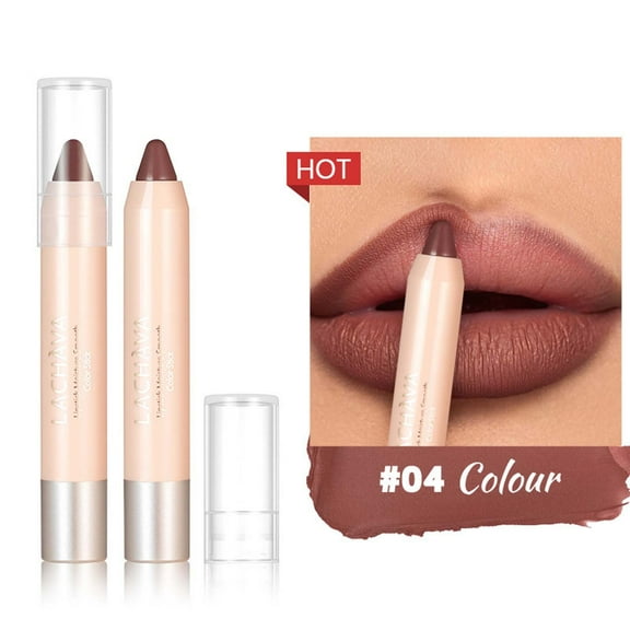 TUTUnaumb 7 Colors Matte Lipstick Pencil High Pigmented Smooth Matte Lip Liner Pencil, Waterproof Velvet Lipstick Pen, Longwear Lipliner Ultra Fine Lip Natural Lip Makeup Cosmetics-D