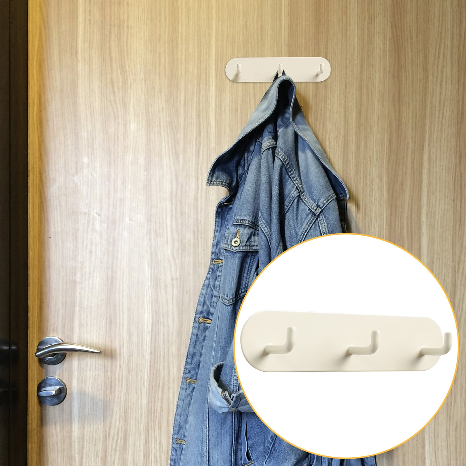 TUTUnaumb Adhesive Hooks Coat Hooks for Hanging Towels Robes Wall Hooks