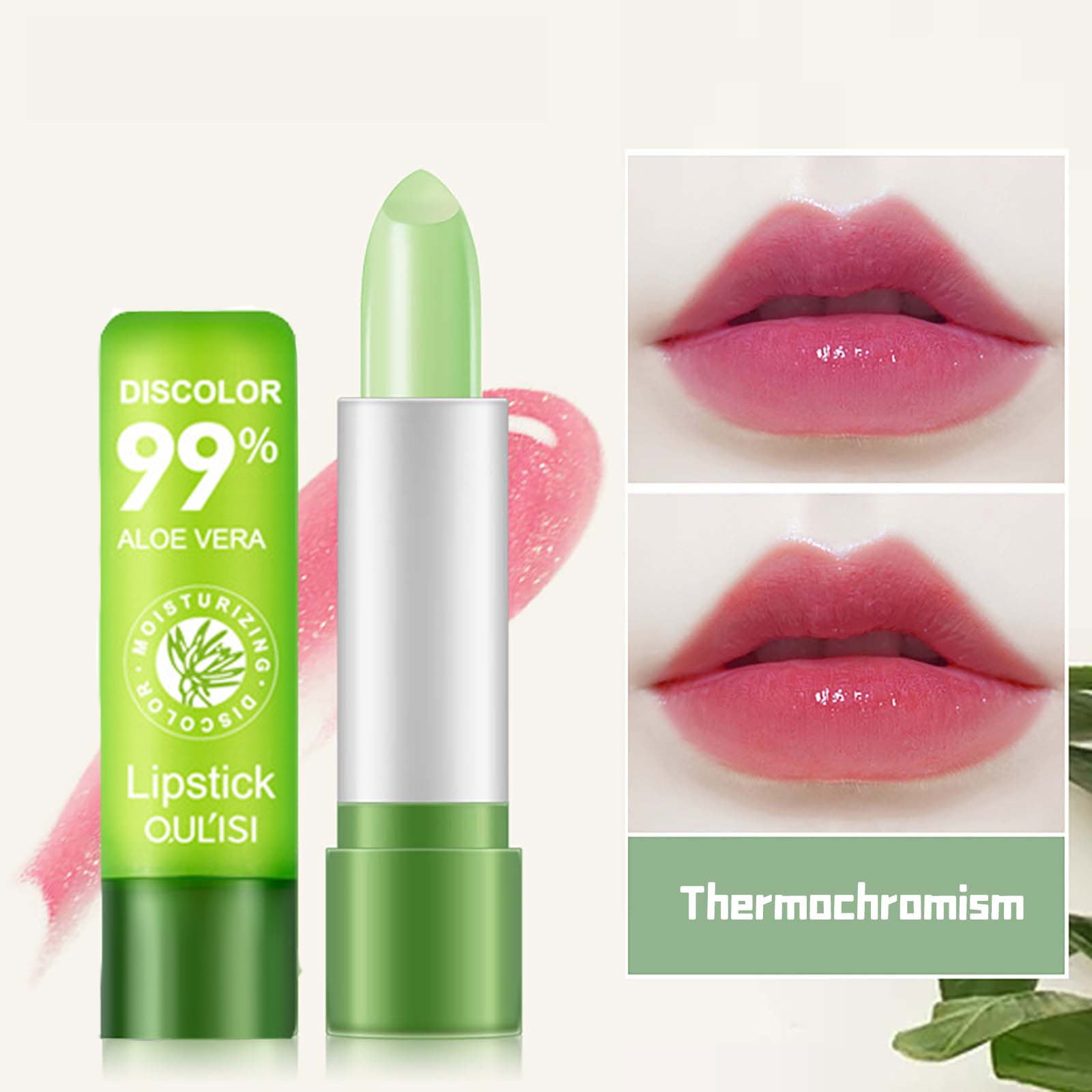 LICHENGTAI Magischer Farbwechsel-Lippenstift – Wechselt Bei Körpertemperatur Von Blau Zu Rosa, Feuchtigkeitsspendend & Langanhaltend