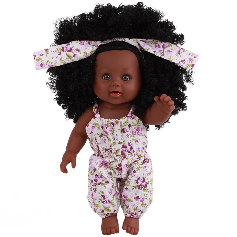 TUTUnaumb Black Girl Dolls African American Play Dolls Lifelike 12 Inch Baby Play Dolls B Autumn Sale Multicolor Walmart