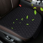 TUTUnaumb Car Seat Cushion Car Seat Protector Car Front Seat Covers Non-slip Breathable Four Seasons Universal Car Cushion For Car SUV Truck Home Kitchen Storage Organizers on -Black