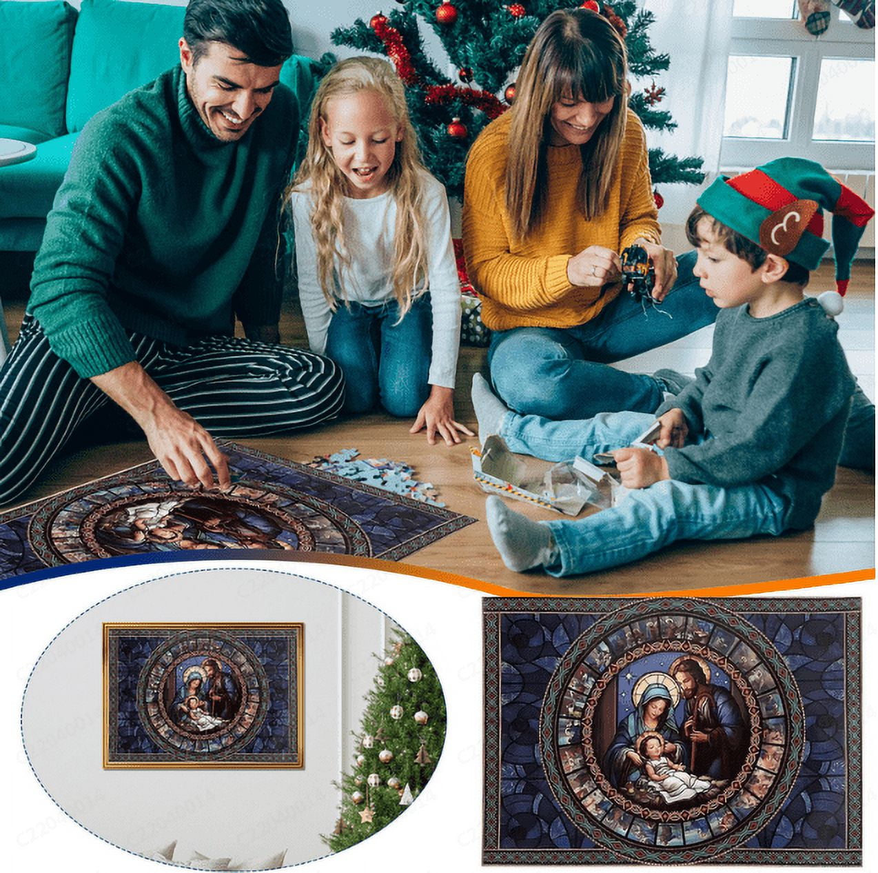TUTUnaumb Christmas Advent Calendar Puzzles Nativity Scene Puzzle