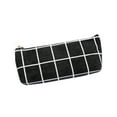 thumbnail image 1 of TUTUnaumb Creative Striped Canvas Pencil Pouch Makeup Bag Cosmetic Case Stationery Pouch Small Zipper Pouch Makeup Bag Purse Pouches Cute Makeup Pouch Christmas Gifts Stocking Stuffers-Black, 1 of 1