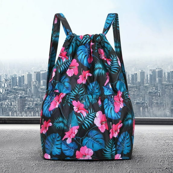 TUTUnaumb Drawstring Foldable Large Capacity Wet And Dry Separation Backpack Home Kitchen Storage Organizers on -D