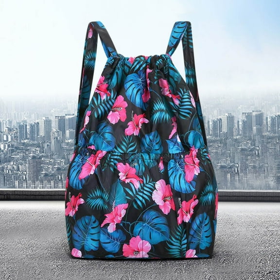 TUTUnaumb Drawstring Foldable Large Capacity Wet And Dry Separation Backpack Home Kitchen Storage Organizers on -D