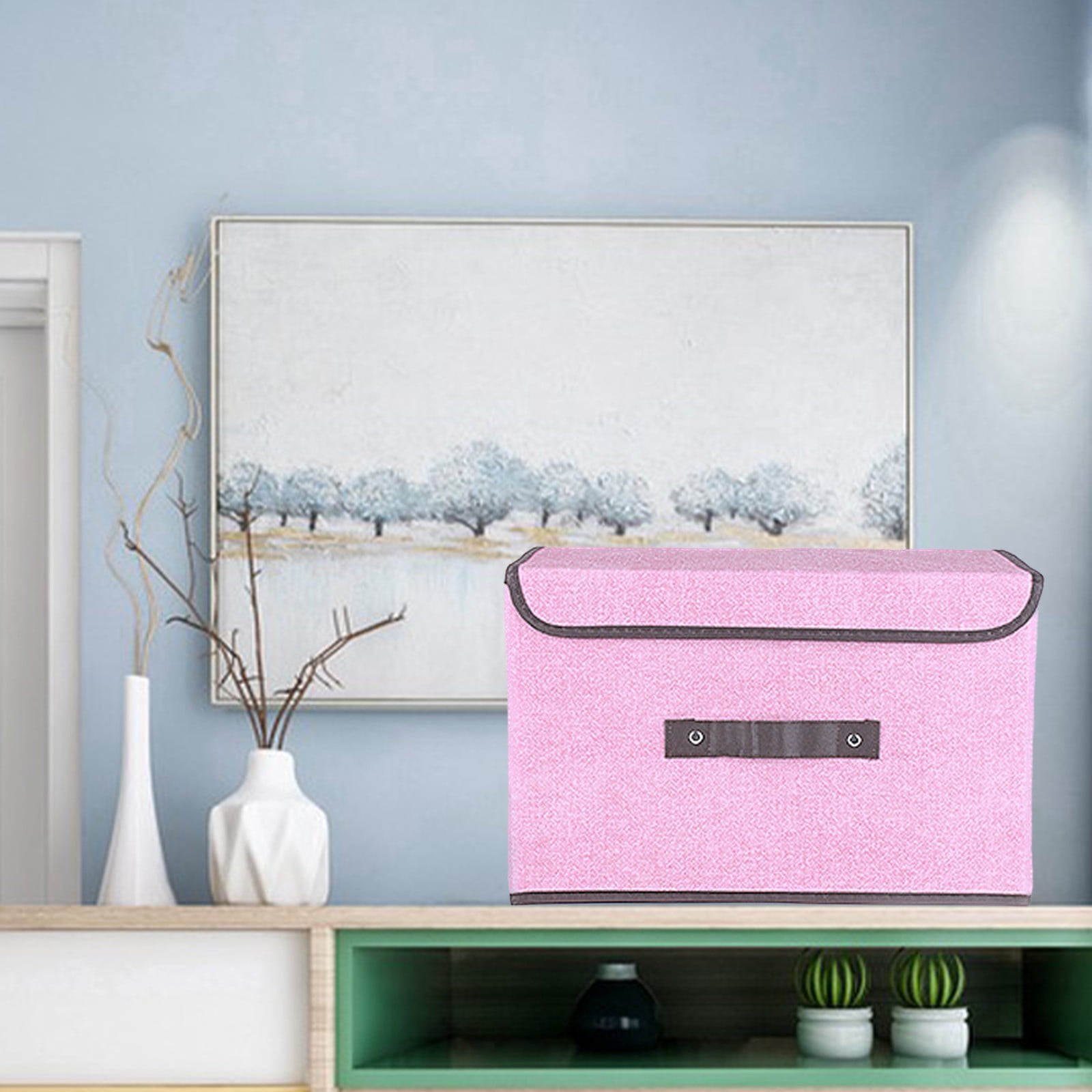 TUTUnaumb Foldable Storage Box With Lid Fabric Storage Box With Lid