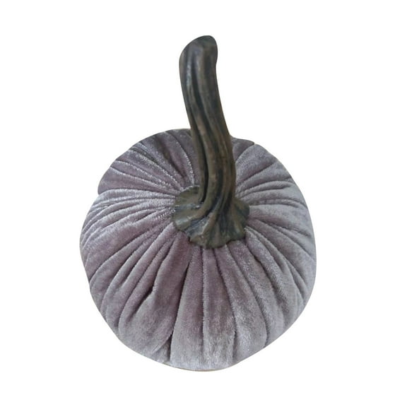 TUTUnaumb Halloween Velvet Pumpkins Decor Super Soft Stuffed With Exquisite Craftsmanship for Fall Halloween Thanksgiving Decoration 10x10cm Spooky Halloween Party Supplies Decor-Coffee