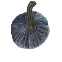 TUTUnaumb Halloween Velvet Pumpkins Decor Super Soft Stuffed With Exquisite Craftsmanship for Fall Halloween Thanksgiving Decoration 20x20cm Spooky Halloween Party Supplies Decor-Dark Blue