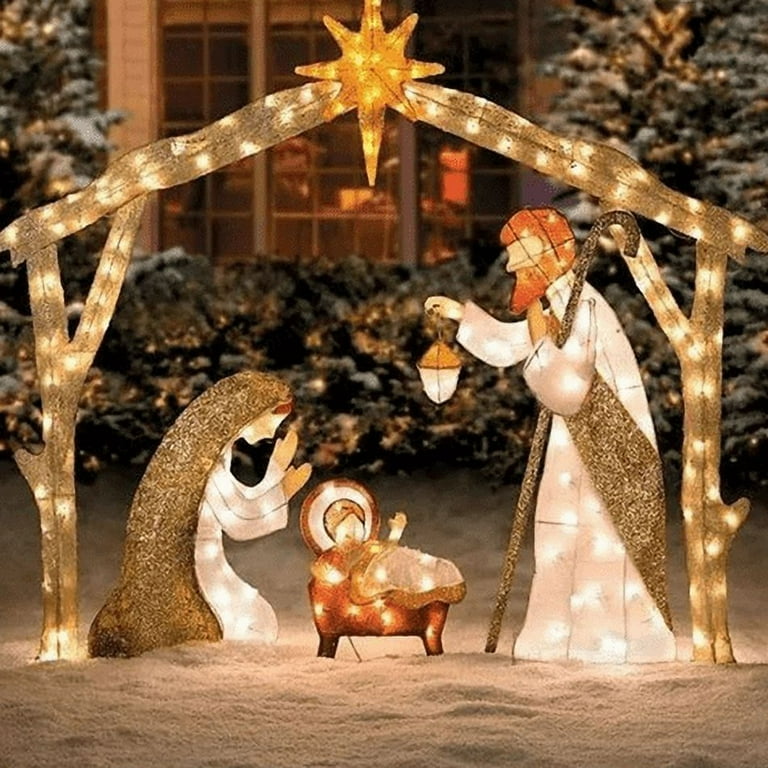 National tree nativity scene lights 2025
