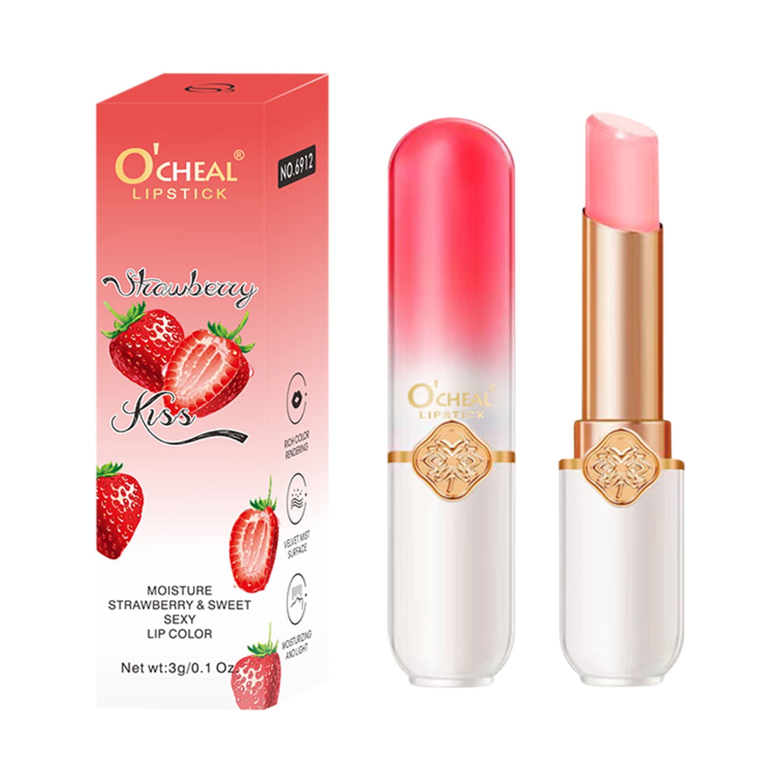 TUTUnaumb Lip Balm Fruitflavored Jelly Lipstick, Magic Color Changing