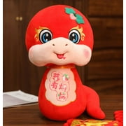 TUTUnaumb Lunar New Year Decorations 2025, Chinese New Year Snake Stuffed Animal Toy, Zodiac Snake Decor Chinese New Year Toy Gifts for Kids New Year's Mascot Doll, 4.72Inch-A