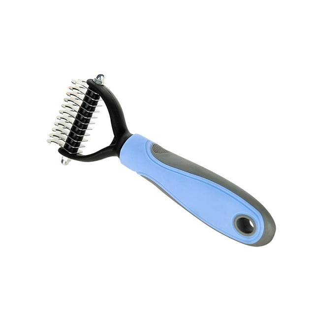 TUTUnaumb Pet Knotting Comb Special For Dogs To Shave, Remov Hair, Remov Hair And Clean The Tool Cats Comb To Remov Floating Hair And Knot Articles-Blue
