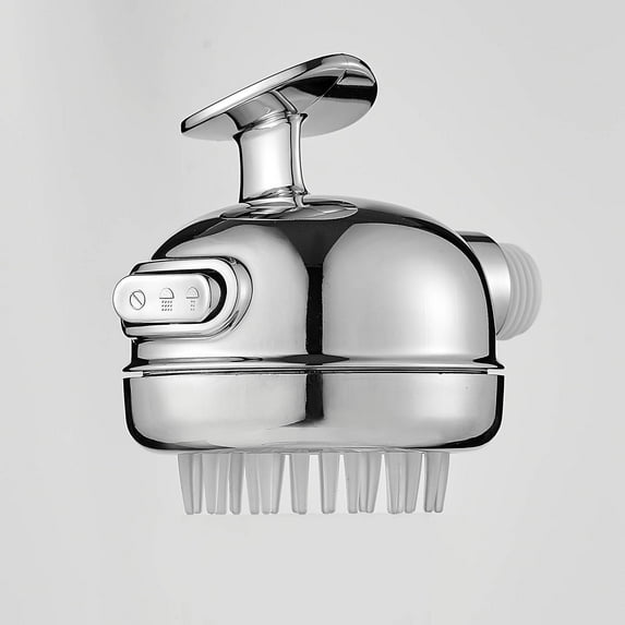 TUTUnaumb Pet Shower Set With Soft Brush Showerhead Sprayer Diverter For Bathroom Shower Arm Bath Brush Pro for Dog Washing, Scrubbing, Massaging & Grooming Pet Shower & Sprayer Attachment-Silver