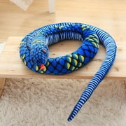 TUTUnaumb Prank Toys Big Boa Constrictor Stuffed Animal Soft Snake Plush Toy 113 Inches Autumn Sale-Blue