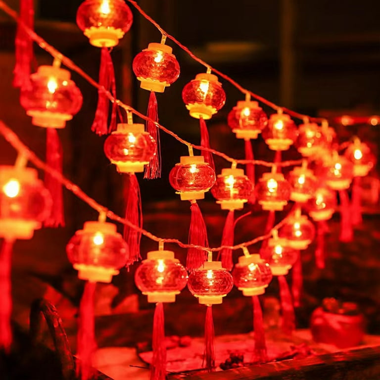 新品!激レア!Lantern Parade『Lantern Parade2』 TUTUnaumb Red Lantern String Lights 9.84 ft 20 LEDs Battery