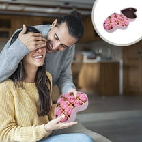 TUTUnaumb Romantic Roses Flower Gift Box with Cute Teddy Bear and Tag I Love You Heart-Shaped Artificial Rose Scented Bath Body Petal for Valentines Day Mother's Day Wedding Birthday Gift-Pink