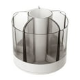 thumbnail image 1 of TUTUnaumb Rotary Makeup Brush Storage Container Office Desktop Pen Container Storage Storage Containers-White, 1 of 2