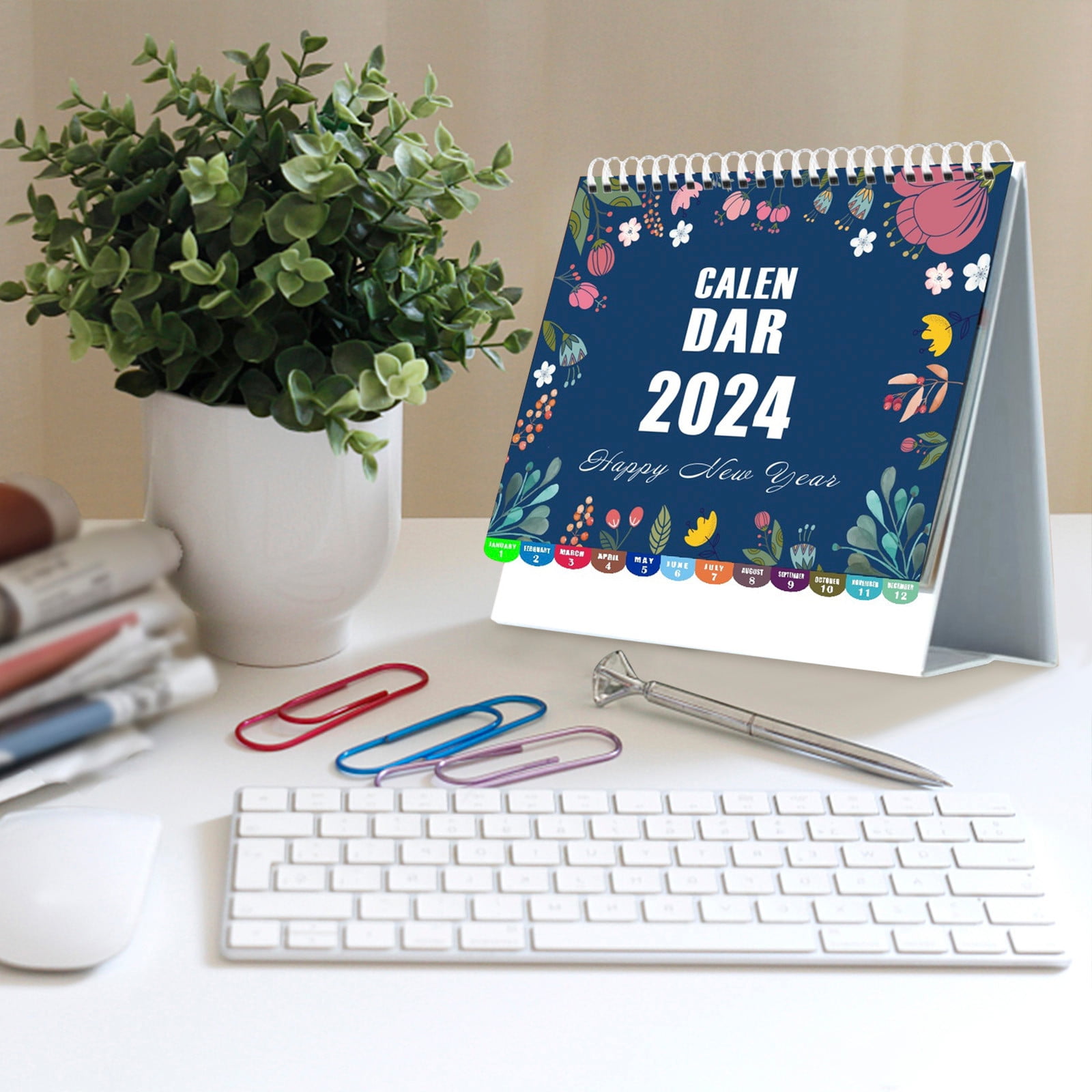 TUTUnaumb Standing Flip Desktop Calendar 20242025, 18 Months January