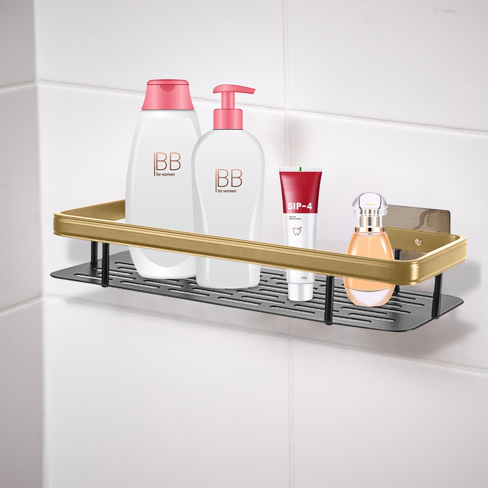 TUTUnaumb Toilet, Bathroom, Storage Rack, Wall Mounted Toiletries, Wall ...