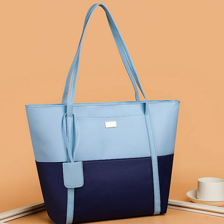 Women's Horizontal Soft Leather Tote Bag